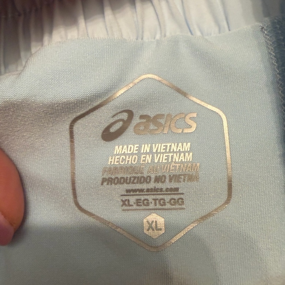 Asics Women's Light Blue Athletic Running Workout Essentials Shorts Size XL NWT - Picture 8 of 8